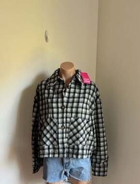 Brand Nee With Tags Dallas x Dallas Plaid Button-Up Shirt Jacket Size Medium